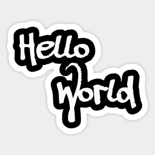 Hello world Sticker